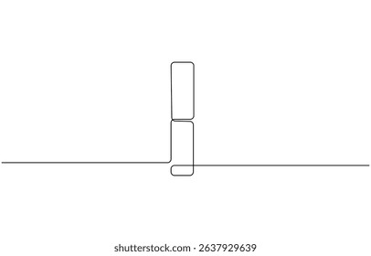 One continuous line drawing of magnet. Client and talent attraction concept in simple linear style. Symbol of  hiring,  Hand drawn one line vector. Editable stroke.