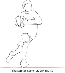 Um desenho de linha contínua sobre fundo branco isolado. Minimalismo linear ilustração. esporte, crianças, pessoa, basquete, menino, jogo, jogando, jogador, adolescente, bola