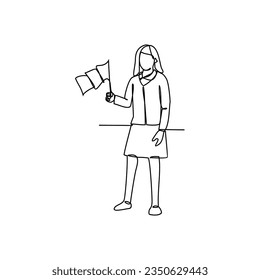 Eine durchgehende Zeichnung der Schuluniform in Belgien mit weißem Hintergrund. Modebildungsdesign im einfachen linearen Stil. Bildungsdesign Konzept, Vektorgrafik.