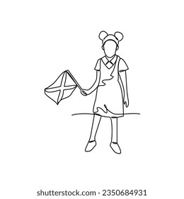 One continuous line drawing of school uniform in Jamaica with white background. Fashion education design in simple linear style. education design concept vector illustration.