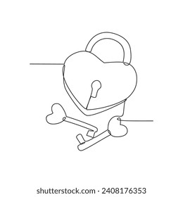One continuous line drawing for shape of heart vector illustration. the universally recognized symbol of love, romance, and affection. Suitable design for greeting card, poster and banner.