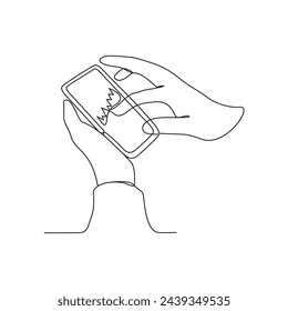 One continuous line drawing of someone presenting in front of an audience vector illustration. Suitable design concept for businessman or business woman presentation their business with graphic design