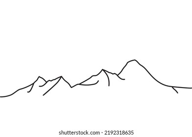 One Continuous Line Drawing Top Steep Stock Vector (Royalty Free ...