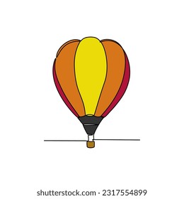One continuous line drawing of traditional transportation. vehicle design in simple linear style. transportation design concept vector illustration