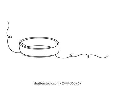 One continuous line drawing of Wedding rings. Proposal engagement and love marriage concept simple linear style vector illustration