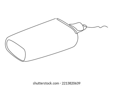One continuous line drawing of whiteboard marker. Thin Line Illustration vector concept. Contour Drawing Creative ideas.