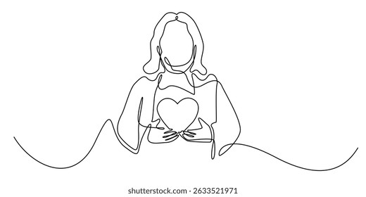 one continuous line god jesus brings love.single line drawing god jesus gives peace.minimalist line art vector illustration