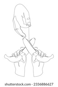 Una línea de mano continua con Banana. Concepto vectorial de Ilustración de líneas delgadas. Contour Drawing Ideas Creativas.