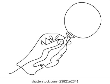 	
One continuous line illustration of hand holding magnifying glass. Continuous line drawing of magnifying glass lens in hand. Vector illustration.	
