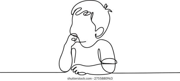 One continuous line little