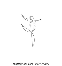 eine durchgehende Person, menschliche Figur, einzelne Silhouette im einfachen minimalen Stil
