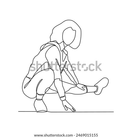 One continuous line vector people stretching. Stretching before exercise is crucial for optimal performance and injury prevention. It increases flexibility, range of motion, and blood flow to muscles.