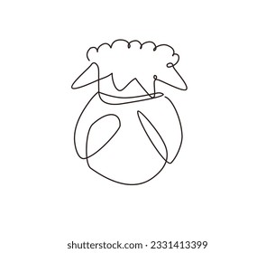 una línea continua de Wontons