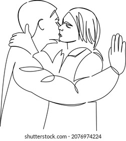 Romantic Drawings With Boy And Girl Images Stock Photos Vectors Shutterstock