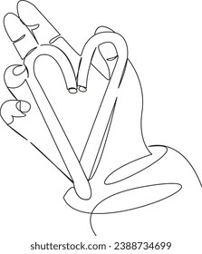 One continuous single drawing line art flat doodle sweet, lollipop, holiday, christmas, winter, red, caramel, candy, celebration, traditional. Isolated image hand draw contour on a white background
