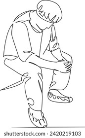 One continuous single drawing line art flat doodle medicine, surgery, hospital, doctor, medical, care, nurse, occupation. Isolated image hand draw contour on a white background, hand drawn, not AI
