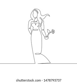 One continuous single drawn line art doodle icon zodiac, astrology, calendar, sign, horoscope, astrological, constellation, zodiacal. Isolated image  hand drawn outline. Virgo, August, September