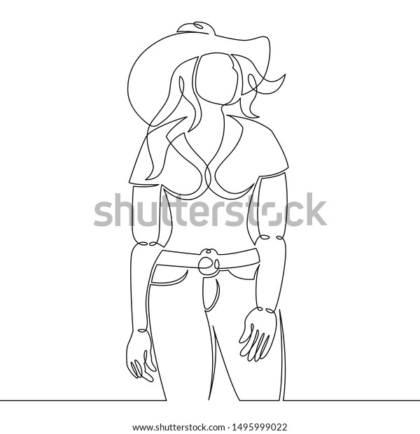 One Continuous Single Drawn Line Art Stock Vector Royalty Free
