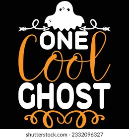 One Cool Ghost, design and vector file.
