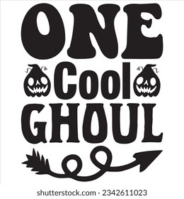 Ein coole Ghoul T-Shirt Design Vectordatei