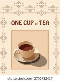 Una taza de té cubierta