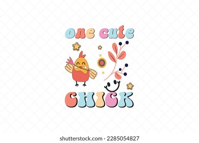 One Cute Chick Easter SVG Design