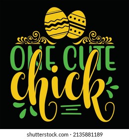 One Cute Chick, vector file.