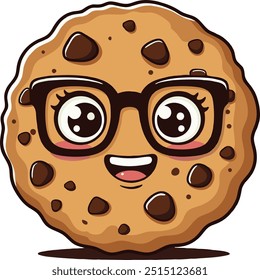 One Cute Cookies Vector Illustration