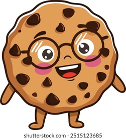 One Cute Cookies Vector Illustration