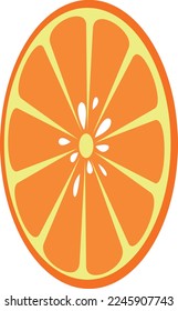 ein niedliches orangefarbenes Vektordesign
