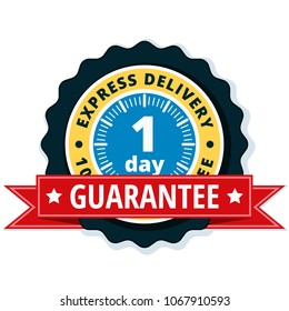 One Day Express Delivery illustration