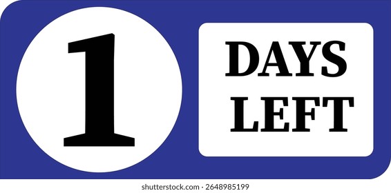 Contagem Regressiva Esquerda de Um Dia, Lembrete do Dia Final