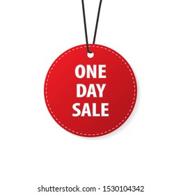 One day sale price tag