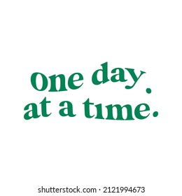one day typography themed vector