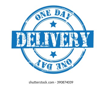 one delivery on a white, vector illustration