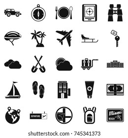 One direction icons set. Simple set of 25 one direction vector icons for web isolated on white background