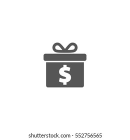 One dollar gift icon