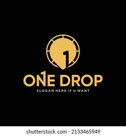 ONE DROP LOGO DESIGN MODERN TEMPLATE MINIMAL