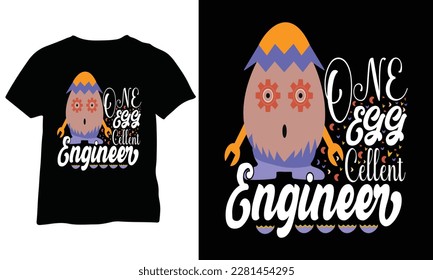 One Egg Cellent Engineer, Happy Easter Day, Easter Day Vector svg