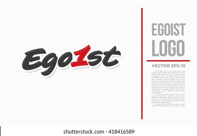 One Egoist Logo vector illustration