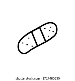 
One element of eye patch in a cute doodle set. For cards, posters, stickers and professional design. Vector illustration.