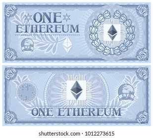 One Ethereum abstract banknote