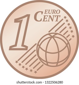 One Euro Cent Coin