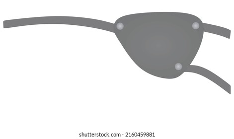 One eye patch. vector illustration