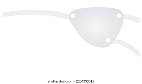 One eye patch. vector illustration