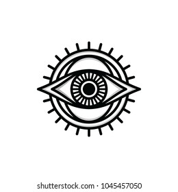 One Eye Sign Symbol Logo Logotype Stock Vector (Royalty Free ...