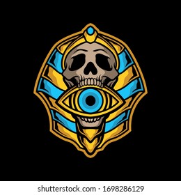 one eye skull egypt for commercial use