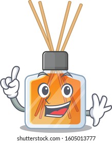 One Finger air freshener sticks in mascot cartoon character style