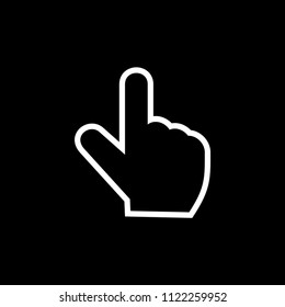 One finger click vector icon