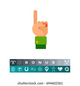 One Finger Up Icon